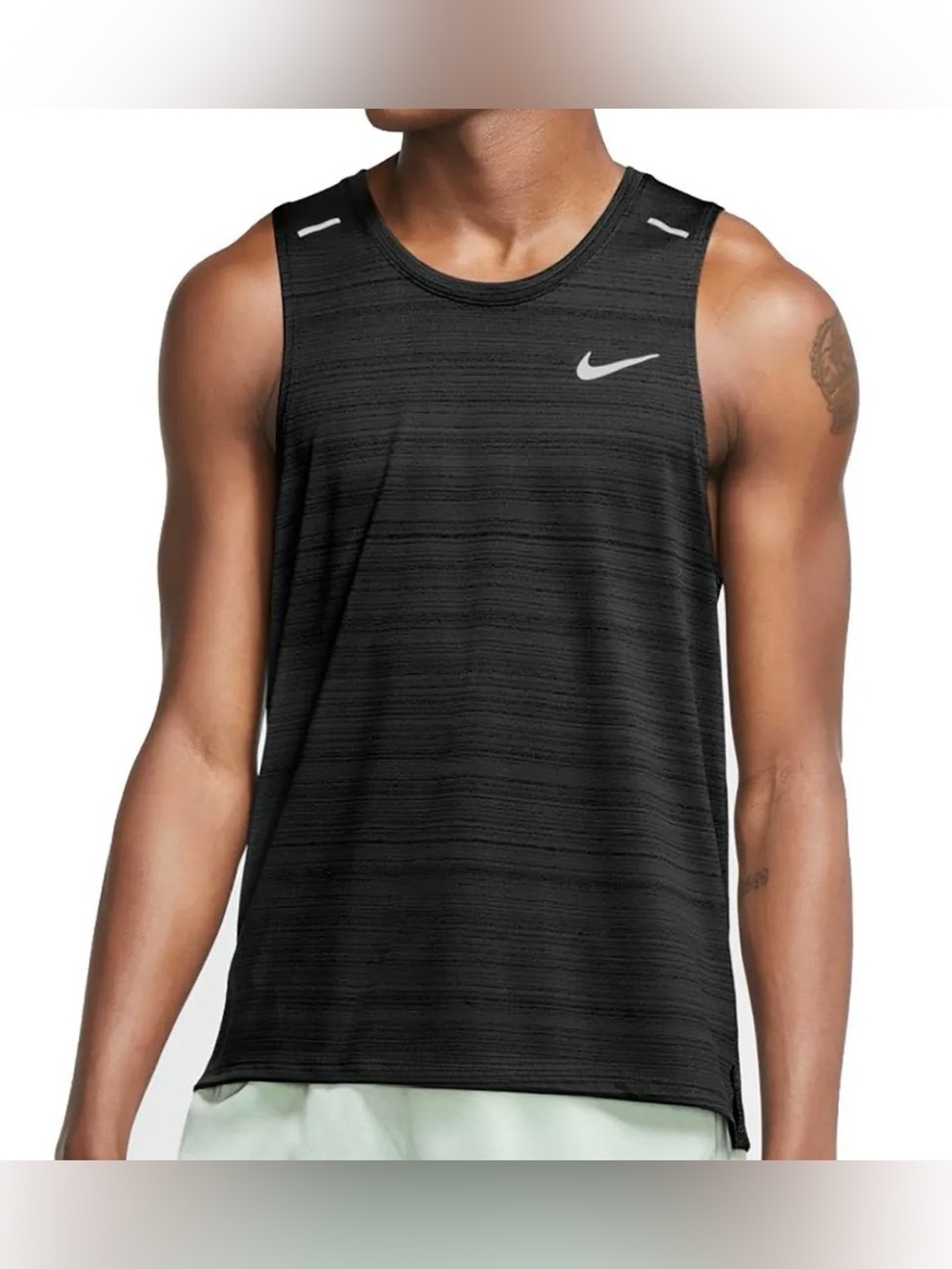 Nike Dri-FIT Miler Men's Running Tank Black Size L